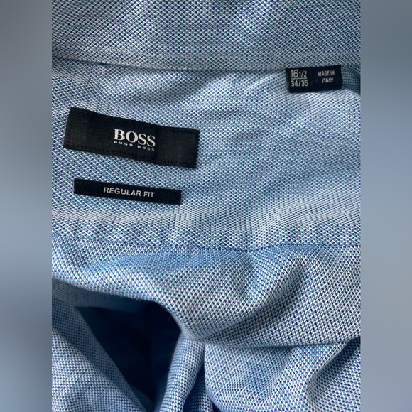 Boss Light Blue Casual Button-Down Shirt - Picture 5 of 5